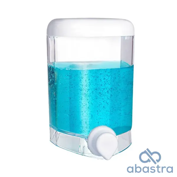 Dispensador De Jabón 600ml (Blanco y Negro, Clear)