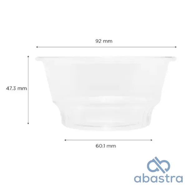 Vaso Plastico PET 5 Oz Bajo 92mm 20/50
