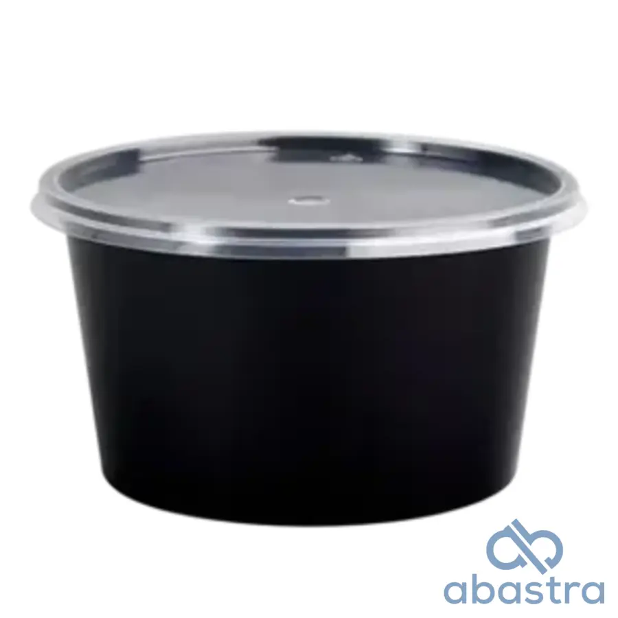 Envase Deli PP Negro Sancochera 26 Oz (150und)