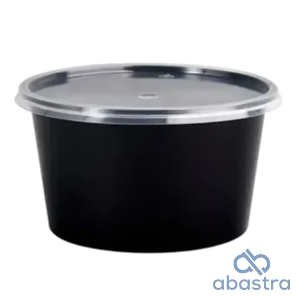 Envase Deli PP Negro Sancochera 26 Oz (150und)