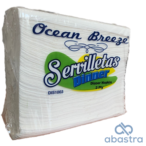 Servilleta Dinner Blanca (15x17) 20/150 Blanca (1-2ply)