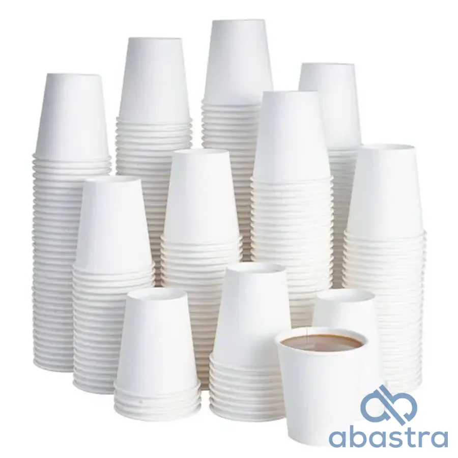 Vaso Blanco De Papel 8 Oz 20/50