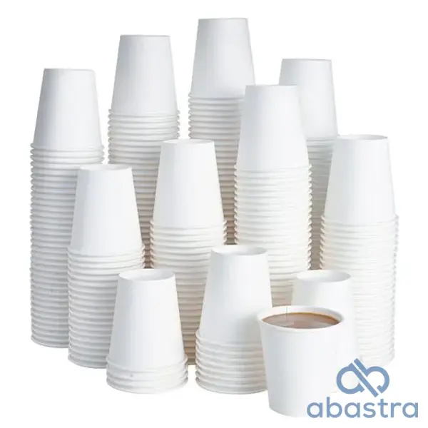Vaso Blanco De Papel 8 Oz 20/50