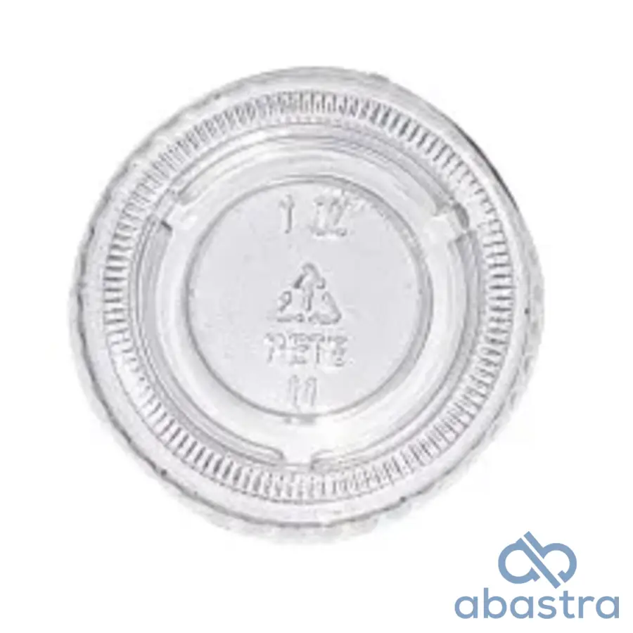 Tapa PET Plana P/ Soufflé 1 Oz 20/125
