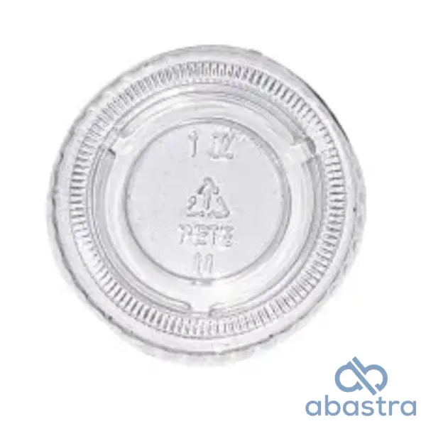 Tapa PET Plana P/ Soufflé 1 Oz 20/125
