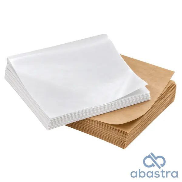 Lamina Antigrasa 12"x12" Premium (Blanco y Kraft)
