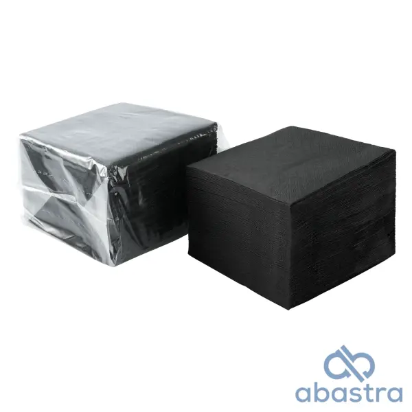 Servilletas Cocktail Elegance 10x10 10/120 Negra (2ply)
